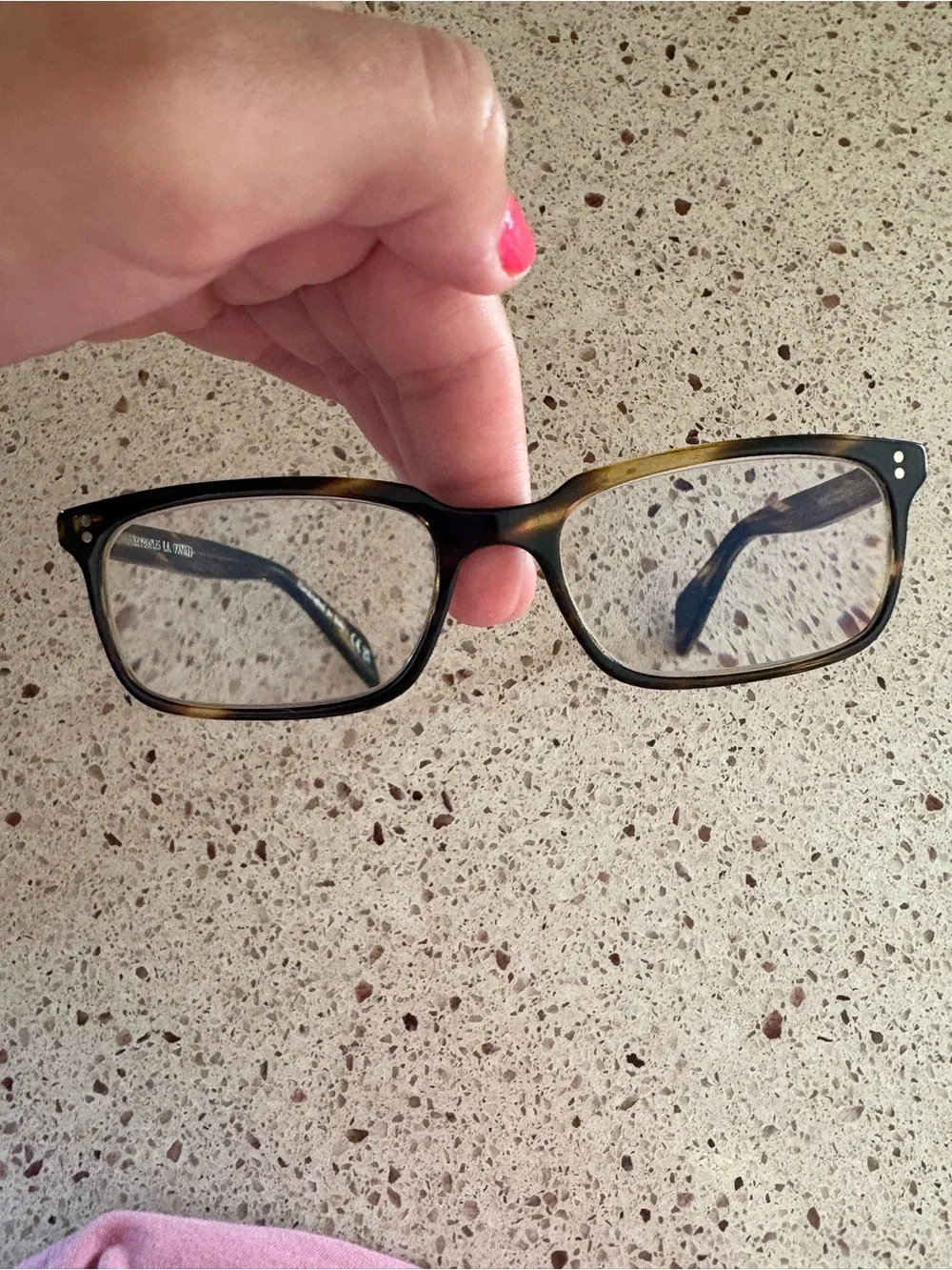 Oliver Peoples Brown Tortoiseshell Temple Arm